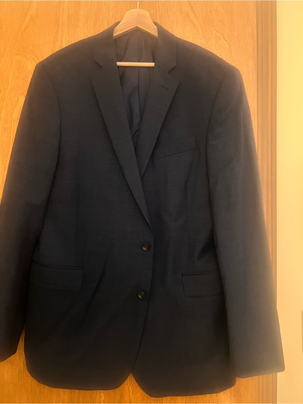 Stafford Men's Classic Fit Navy Blazer - Tailored Two-Button